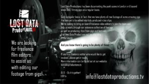 Freelance Film Editors - WE NEED YOU!