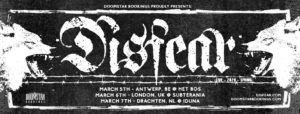 Disfear - 3 European dates 2020 - Doomstar Bookings poster